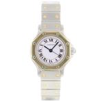 Cartier Santos 0907, Sieraden, Tassen en Uiterlijk, Horloges | Dames, Gebruikt, Polshorloge, Verzenden