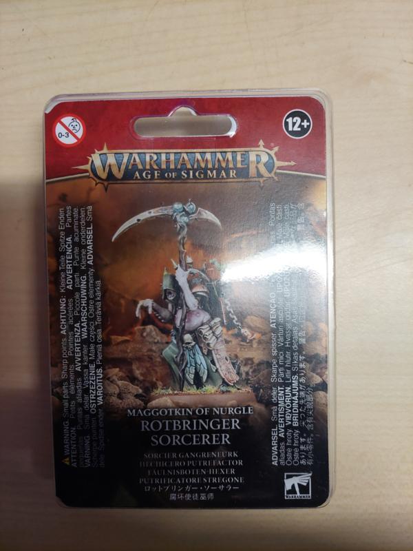 Maggotkin of Nurgle Rotbringer Sorcerer (Warhammer Age of, Hobby en Vrije tijd, Wargaming, Nieuw, Ophalen of Verzenden
