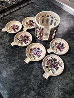 Laouini - Onderzetter (6) - Motief Vogel - Diameter 10 cm -