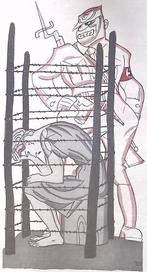 Spotprent over de mislukking van de ontwapening door de v..., Antiek en Kunst, Verzenden