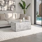 Salontafel Lasley, draagkracht 45 kg - Betonlook, 90 x 50 x, Verzenden, Nieuw