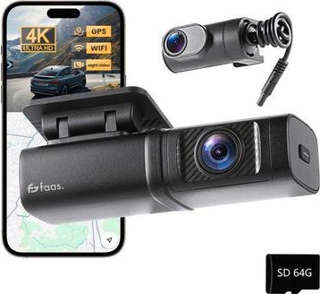 2dekans | Dashcam voor Auto Voor en Achter - 4K en 64GB - beschikbaar voor biedingen