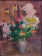 Harrie Kuyten (1883-1952) - Stilleven van bloemen in vaas, Antiek en Kunst