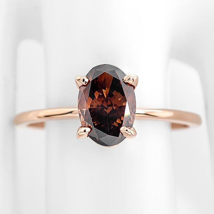 Zonder Minimumprijs - Ring - 14 karaat Roségoud - 1.21ct., Sieraden, Tassen en Uiterlijk, Ringen