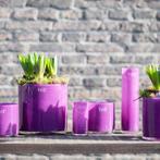 Cilinder Vaas | Violet | H32xD9 cm