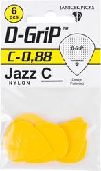 Janicek Picks D-Grip Jazz C plectrum 0.88 mm 6-pack, Ophalen of Verzenden, Nieuw, Elektrische gitaar