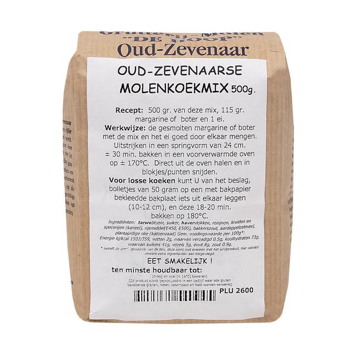 Molen de Hoop Oud Zevenaarse Molenkoekmix 500gr, Hobby en Vrije tijd, Taarten en Cupcakes maken, Nieuw, Verzenden