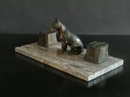 Inktpot - Encrier double chien Doberman - Régule en marmer, Antiek en Kunst