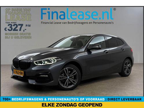 BMW 1-serie 118i M Sport LED Cam Carplay Sfeer Cruise €327pm, Auto's, BMW, Lease, Automaat, Overige carrosserieën, Benzine, Zilver of Grijs