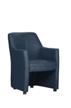 Eetkamerstoel Chris - eetkamerstoelen - Blauw, Huis en Inrichting, Stoelen, Nieuw, Blauw, Stof