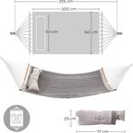 Hangmat voor 2 personen - gewatteerd - 140x200 cm - met, Tuin en Terras, Verzenden, Nieuw