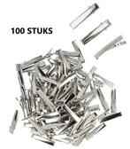 Haarspeld Alligator Recht 3,5cm Zilver 100 Stuks, Nieuw