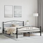 vidaXL Bedframe staal zwart 160x200 cm, Huis en Inrichting, Slaapkamer | Bedden, Verzenden, Zwart, 200 cm, Metaal