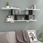 [en.casa] Wandrek Indre 110x24x33,5 cm wit en zwart, Nieuw, Verzenden