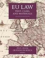 EU Law: Text, Cases, and Materials, 9780198856641, Boeken, Verzenden, Zo goed als nieuw, Studieboeken
