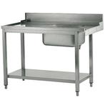 Aanvoertafel (Links) | RVS | 1 Spoelbak (Rechts) |, Verzenden, Nieuw in verpakking