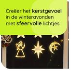 Kerstverlichting Raam Engel, Halve maan, Noorderster -, Diversen, Kerst, Verzenden, Nieuw