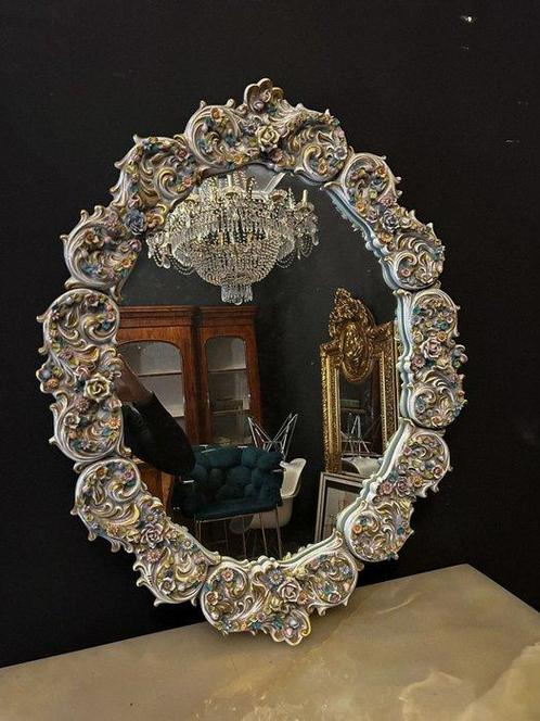 Wandspiegel - Capodimonte, Antiek en Kunst, Antiek | Overige Antiek