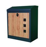 Pakketbrievenbus - 43x24x52 cm - metaal - antraciet, hout..., Tuin en Terras, Brievenbussen, Ophalen of Verzenden, Nieuw