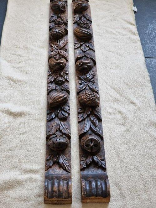 Decoratief ornament (2) - Hout wand decoratie hout met hand, Antiek en Kunst, Antiek | Overige Antiek