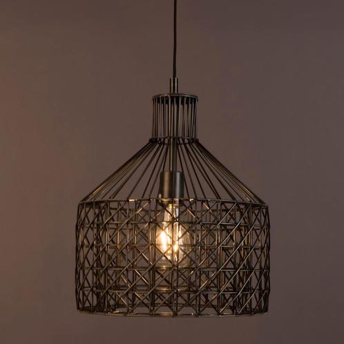 *WOONWINKEL* Dutchbone Jim Wide Hanglamp Ijzer Gaas, Huis en Inrichting, Lampen | Hanglampen, Nieuw, Verzenden