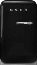 Smeg FAB5LBL6 retro jaren 50 koelkast - zwart - linksdraaien, Zonder vriesvak, Verzenden, Nieuw, Minder dan 75 liter
