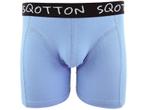 Boxershort - SQOTTON® - Basic - Retro Blauw, Kleding | Heren, Verzenden