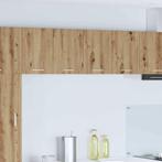 vidaXL Hangkast Riga Ambachtelijke Eik en Wit 60 x 31 x 40, Huis en Inrichting, Keuken | Keukenelementen, Verzenden, Nieuw, Bruin