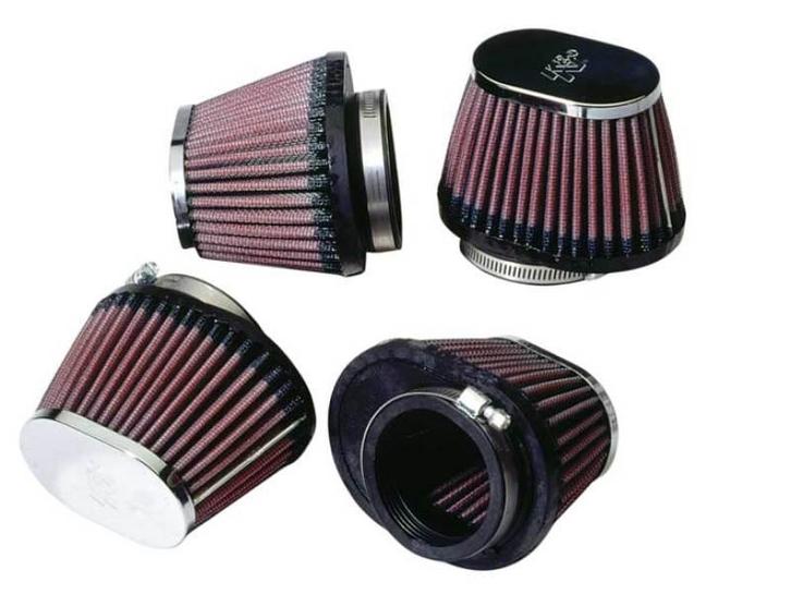 K&N Universal Chrome Oval Tapered Filter 2.125inFlgID x, Auto-onderdelen, Filters, Ophalen of Verzenden