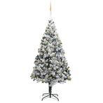 vidaXL Kunstkerstboom met LEDs, kerstballen en sneeuw 300, Diversen, Kerst, Nieuw, Verzenden