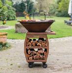 BBQ Plancha Compañero XXL Cortenstaal/ Zwart, Tuin en Terras, Ophalen, Nieuw, RJ Royal Living
