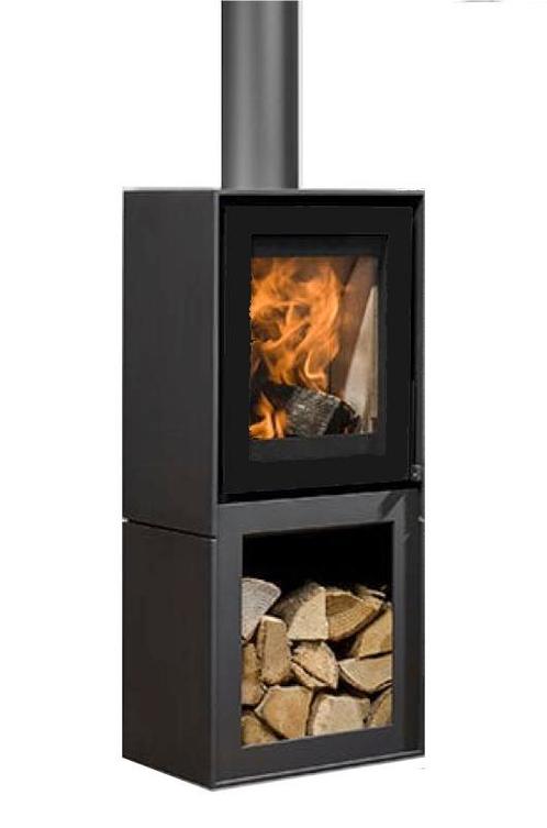 (NIEUW)  aanbieding Barbas Box 20 40 met houtopslag WEG=PECH, Huis en Inrichting, Kachels, Houtkachel, Hout, Nieuw, Vrijstaand