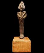 Oude Egypte, late periode - Bronzen beeldje van de god