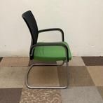 vergaderstoel Ahrend, groene/zwarte stoffering - grijze, Huis en Inrichting, Gebruikt, Zwart, Ophalen of Verzenden, Eén