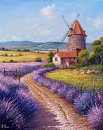 Raimondo Pacini (1974) - A windmill in Provence, Antiek en Kunst, Kunst | Schilderijen | Klassiek