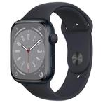 Apple Watch Series 8 45mm Midnight black met GARANTIE & v..., Ophalen of Verzenden, Gebruikt