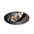 Moderne inbouwspot zwart GU10 AR111 rond trimless - Oneon, Nieuw, Metaal of Aluminium, Modern