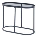 [en.casa] Bijzettafel Luleå 55x27,5x45 cm zwart, Huis en Inrichting, Tafels | Bijzettafels, Verzenden, Nieuw