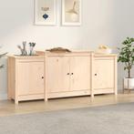 vidaXL Dressoir 164x37x68 cm massief grenenhout, Huis en Inrichting, Kasten | Dressoirs, Verzenden, 150 tot 200 cm, Nieuw, Grenenhout