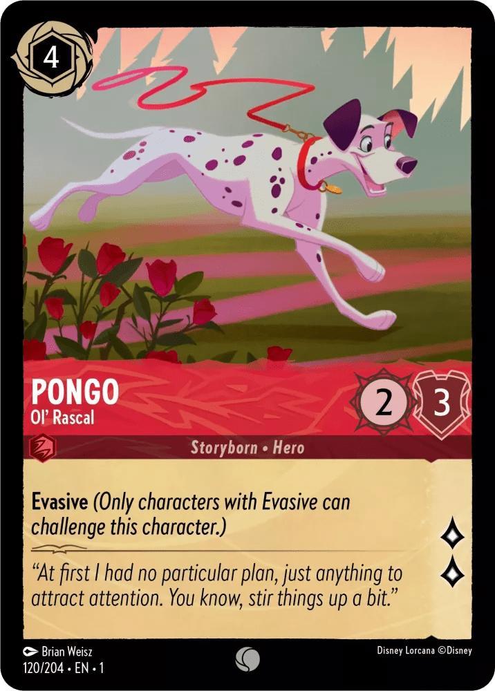 [120/204] - PONGO - Ol Rascal ENG FOIL [M/NM], Verzamelen, Disney, Ophalen of Verzenden
