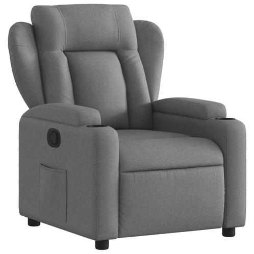Verstelbare TV Fauteuil Grijs - OP=OP! Filmavond Deal, Huis en Inrichting, Fauteuils, 75 tot 100 cm, 75 tot 100 cm, Nieuw, Ophalen of Verzenden