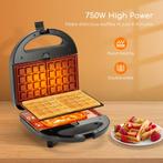 Tosti apparaat - Tosti ijzer - Contactgrill - Wafelijzer - 7, Witgoed en Apparatuur, Contactgrills, Verzenden, Zo goed als nieuw