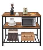 Keukenwerktafel 120×60 cm – 3 Lagen & Stalen Frame, Verzenden, Nieuw