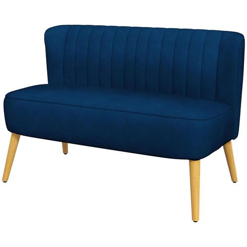 TRUUSK 2-zitsbank Loveseat Hemelsblauw Met Linnenlook, Dubbe, Huis en Inrichting, Banken | Bankstellen, Nieuw, Verzenden