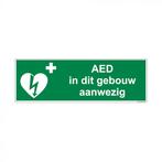 AED aanwezig sticker/bordje - PP-bordje, Diversen, Ophalen of Verzenden, Nieuw
