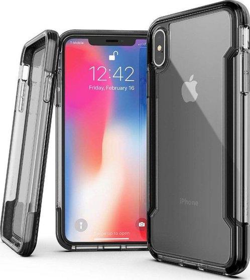 Raptic Clear Apple iPhone XS Max hoesje transparant zwart, Hobby en Vrije tijd, Overige Hobby en Vrije tijd, Zo goed als nieuw