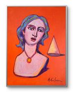 Antonio Sciacca (1957) - Busto di Madonna lignea modello, Antiek en Kunst