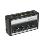 Mono Audio mixer - 1/4-Inch TS Ingang - 4 Kanaals - MH400 -, Muziek en Instrumenten, Mengpanelen, Verzenden, Nieuw