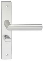 Deurklink London op schild vierkant WC63 aluminium, Doe-het-zelf en Verbouw, Hang- en Sluitwerk, Verzenden, Nieuw