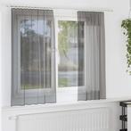 vidaXL Gordijnen voile met roedezakken 2 st donkergrijs, Huis en Inrichting, Verzenden, Nieuw, Grijs